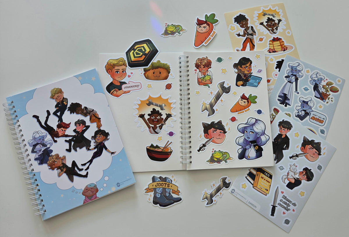 A5 Reusable Sticker Book - Andromeda Six