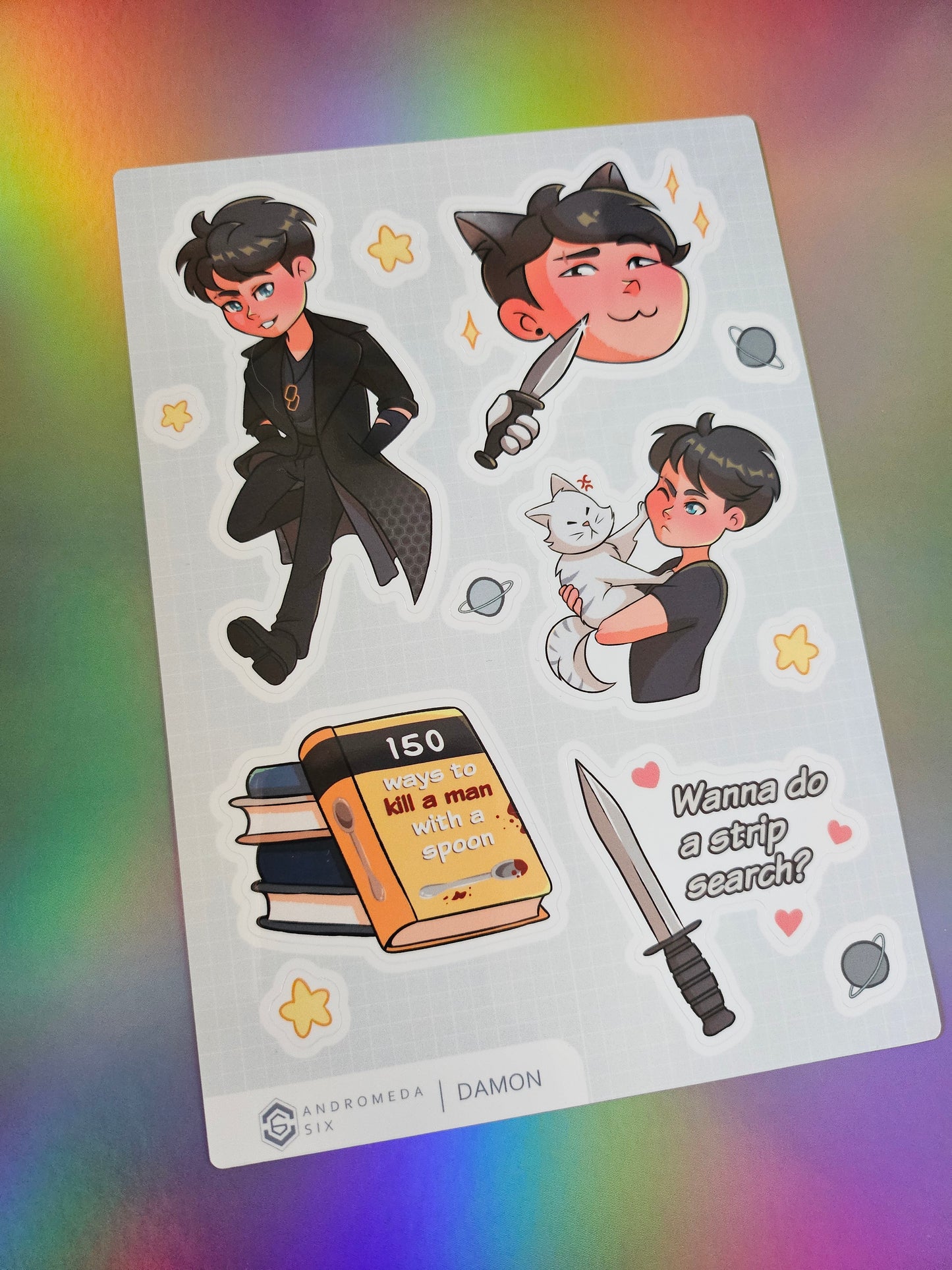 Damon Sticker Sheet