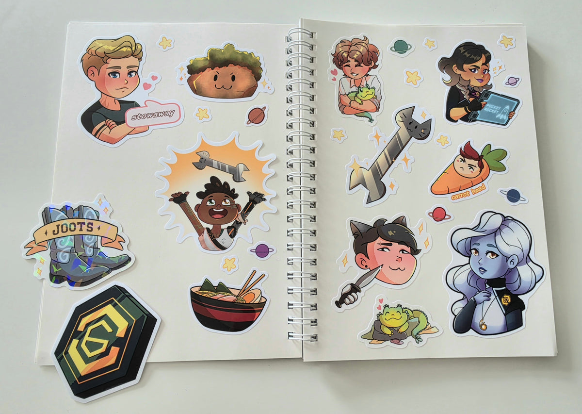 A5 Reusable Sticker Book - Andromeda Six