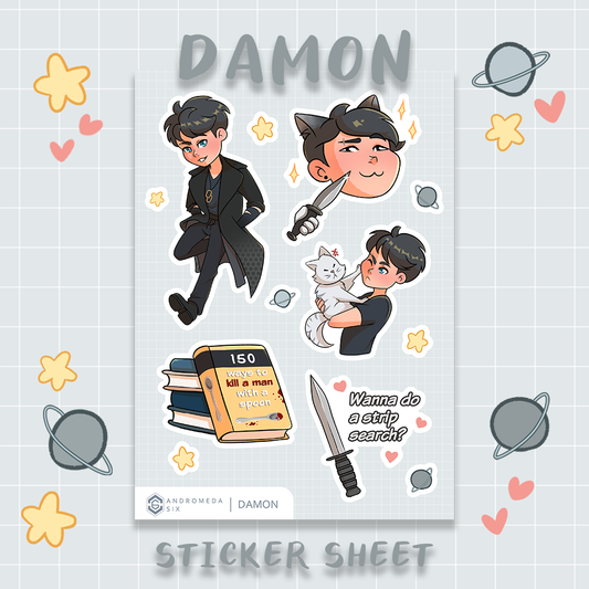 Damon Sticker Sheet